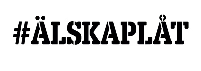 #Älskaplåt logotyp