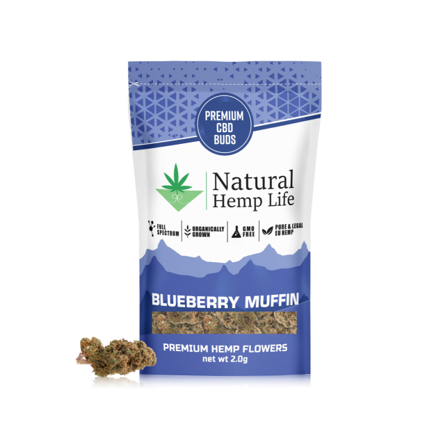 CBD Buds Blueberry - ekologiska blommor med söt blåbärsarom