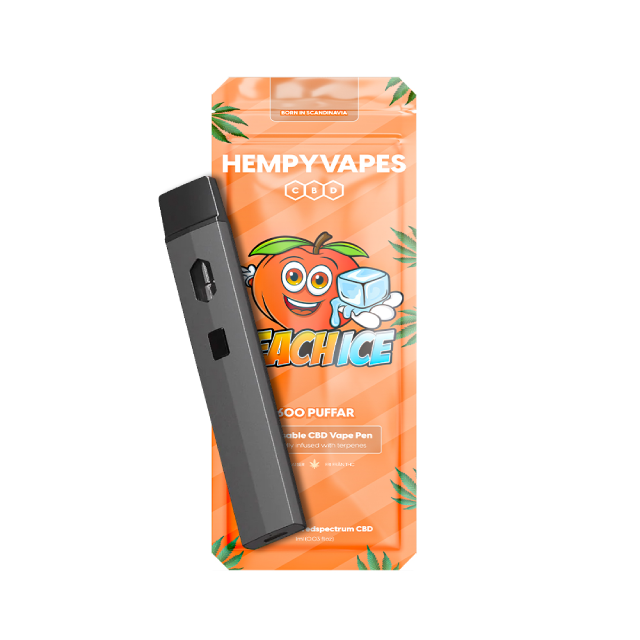 CBD engångsvape Peach - fruktig persikosmak med naturliga terpener