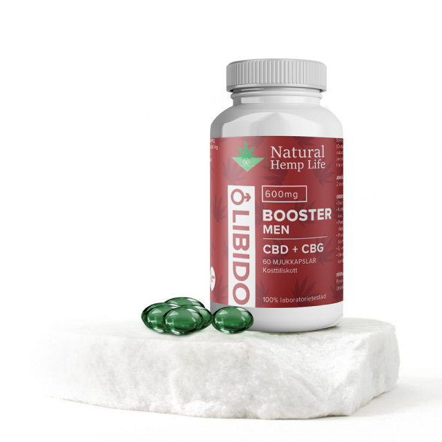 CBD Libido Booster kapslar för män - stöd för hormonbalans och energi