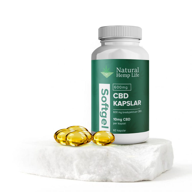 CBD Softgel kapslar med hampaextrakt - smakfri och lättdoserad