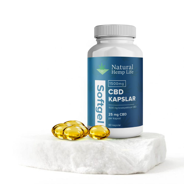 CBD kapslar i softgel-format - långsam frisättning och hög biotillgänglighet