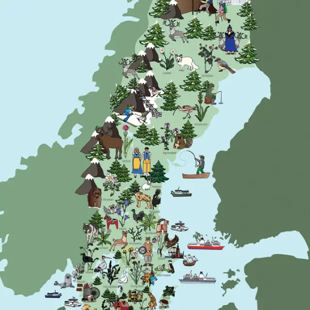 Poster på en gullig mus med fluga